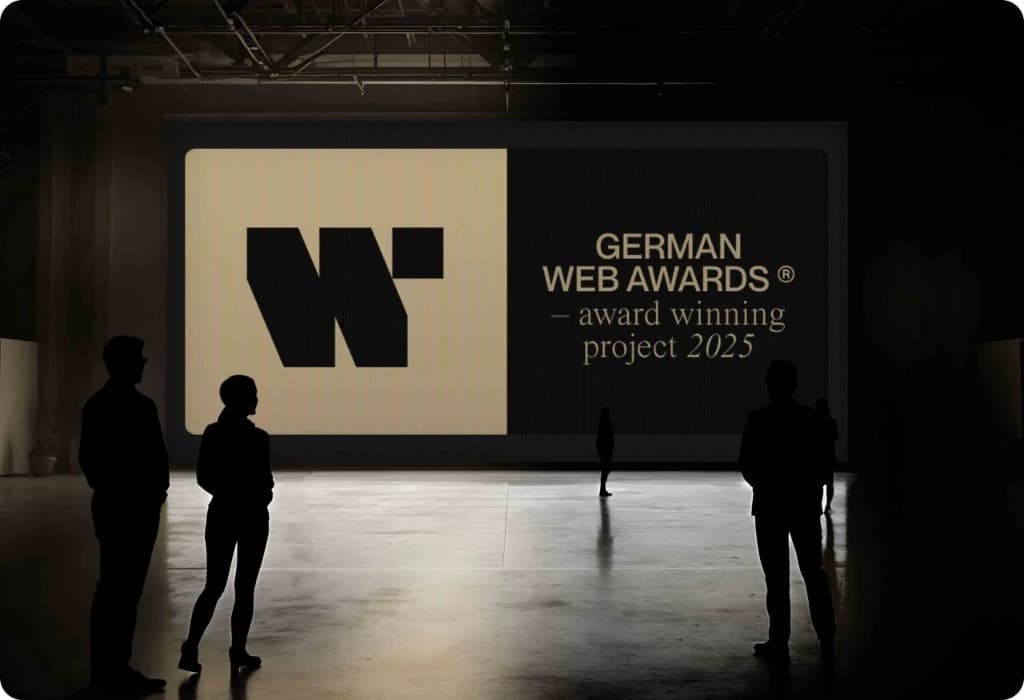 Ausgezeichnet beim German Web Award (GWA)