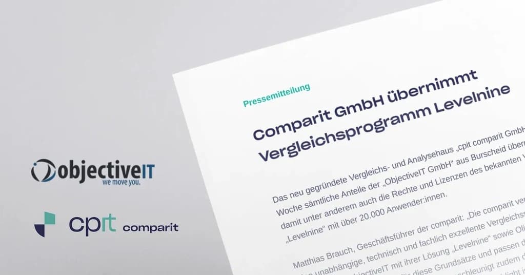 comparit gewinnt sieben neue Gesellschafter aus Maklerpools und Finanzvertrieben