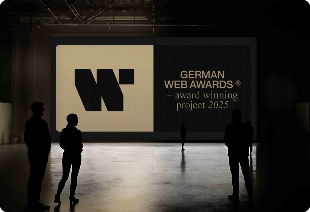 Ausgezeichnet beim German Web Award (GWA)